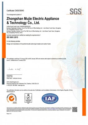 Chứng chỉ ISO 9001