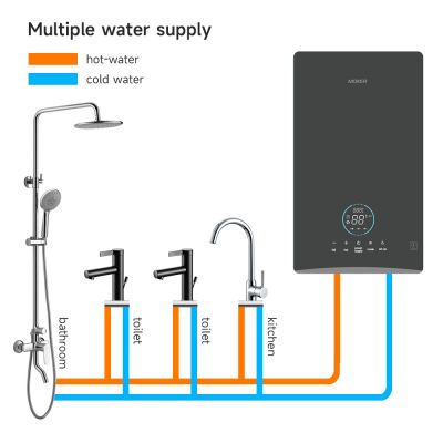 Máy nước nóng điện tức thời có màn hình cảm ứng cho phòng tắm