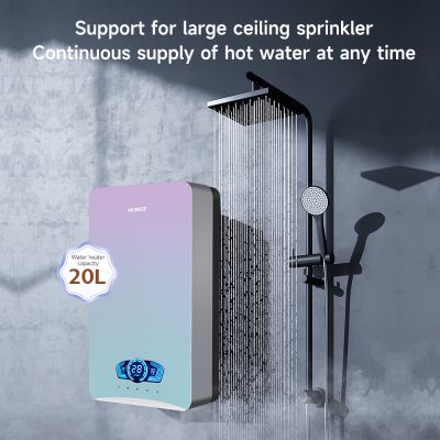Máy nước nóng điện tức thời với điều khiển bằng giọng nói thông minh và màn hình cảm ứng làm nóng nhanh