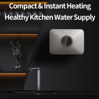 Máy nước nóng tức thời không bình chứa siêu mỏng và nhỏ gọn cho nhà bếp